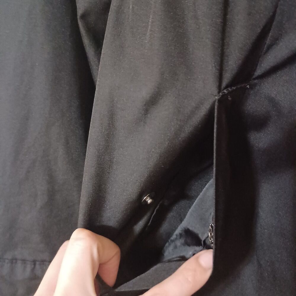A NEW DAY Black Water-Resistant Rain Jacket, Size S - Picture 4 of 6